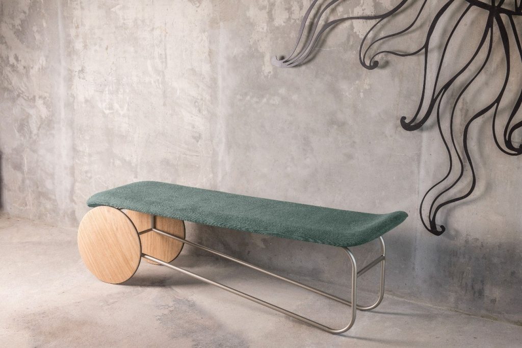 Banco Carriola: toque de conforto no design contemporâneo