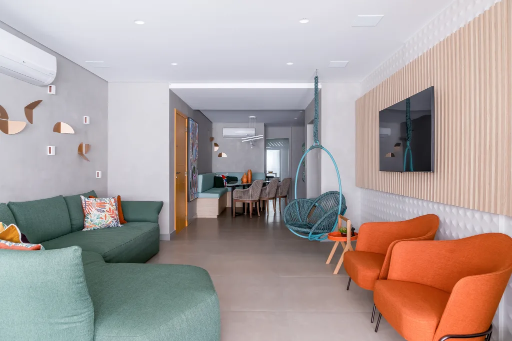 Laranja traz energia e aconchego ao décor